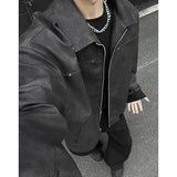 WIAOFELLAS  -  Spring Short Jacket Men Fashion Retro Tie Dye Jacket Men Streetwear Hip-hop Loose Bomber Jacket Mens Motorcycle Jackets Coat