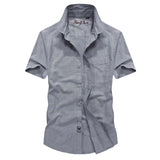 WIAOFELLAS  -  New Short Sleeve Shirt Men's Summer Polo Neck Shirt Korean Version Slim Fit Fashion Half Sleeve Shirt