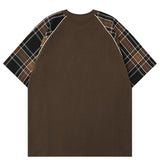 Wiaofellas  -  T Shirts Men Harajuku Oversized Hip Hop Streetwear T-shirt Color Block Patchwork Loose Short Sleeve Tee Tops Man Y2K Tshirt