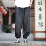 Wiaofellas  -  Men's Imperial Pattern Casual Pants - Summer Spring Trendy Stretch Comfort Fit Lounge & Streetwear Style Plus Size Men 5XL