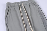 Wiaofellas  -  Street High Stitching Striped Casual Pants New Trend Sports Drawstring Elastic Waist Straight Sweatpants Spring 2A1072
