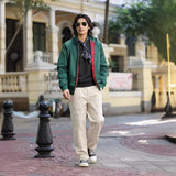 WIAOFELLAS  -  Men Jacket Lightweight Casual Spring Fall Windbreaker Zip Up Coats With Pockets Jacket Men Outwear Jacket