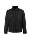 WIAOFELLAS  -  American Style Men's Pu Leather Jackets Stand Collar Solid Color Casual Coats 2025 Spring Male Clothing Simple New