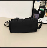 WIAOFELLAS  -  Crossbody bag men's large-capacity shoulder bag women's leisure messenger bag students' class bag solid color handbag
