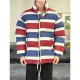 WIAOFELLAS  -  No difference in winter thickened warm three-color cloth cotton-padded coat coat for men windproof waterproof cotton-padded jack