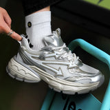 WIAOFELLAS  -  Men's Casual Sneakers Comfortable Running Sports Shoes Soft Tennis Shoes Vintage Trainers Lace Up Walking Jogging Sneakers 39-44