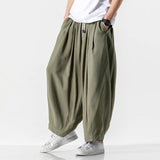 WIAOFELLAS  -  Spring Summer Men's Harem Pants Harajuku Casual Trousers Man Jogger Sweatpants Streetwear Solid Hip Hop Loose Ankle Length Pants