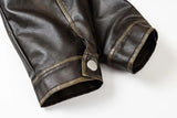 WIAOFELLAS  -  Men EONMODISH Men's Wear | 2025 Spring American Street Trendy Brushed Leather Jacket New Fashion