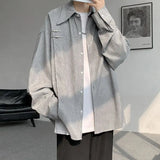 Wiaofellas  -  Spring New Simple Solid Color Design and Temperament Men's Shirt Fashionable Casual Shirt