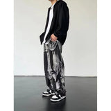 Wiaofellas  -  Hip Hop Jeans Tie Dyed Jeans Men's Jeans Retro Jeans Fashion Pants New Men's Pants