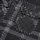 WIAOFELLAS  -  New Autumn Denim Shirt Men Long Sleeve Quality Cowboy Shirts Men's Casual Plaid Jeans Outwear Male Coat Clothing MY868
