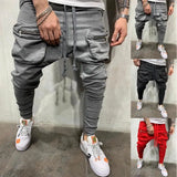 WIAOFELLAS  -  Plus Size S-3XL Men Sweatpants Joggers Pants Spring Autumn  Casual Sport Drawstring Elastic Waist Slim Long  Street Wear