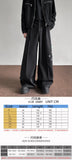 WIAOFELLAS  -  Fashion Black Casual Pants Men Buttons Design High Street Hip-hop Wide Leg Mopping Trousers All-match Casual Korean Style