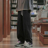 WIAOFELLAS  -  Fashionable Japanese Trendy Workwear Pants for Men in Autumn American Retro Casual Loose Straight Wide-leg Versatile Trousers