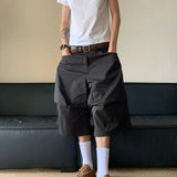 WIAOFELLAS  -  Cropped Pants Summer American Retro Baggy 3d Cargo Capri Pants Hip-Hop Streetwear Trendy Casual Handsome Stylish Pants For Men