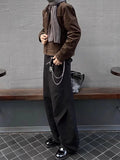 WIAOFELLAS  -  Y2K Men's Jacket Streetwear Fashion Slim Fit Long Sleeve Zipper Lapel Jackets For Mens Autumn Winter Outdoor Casual Crop Coats