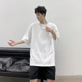 WIAOFELLAS  -  Men Graphic T Shirts Summer Mens Harajuku Oversized T Shirt Male Cotton Casual Tees Short Sleeve Male T Shirt E206