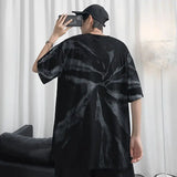 Wiaofellas  -  Summer Korean Fashion Tie-Dye Printed Short Sleeve T-Shirt Men's Fashion Streetwear LooseSummer Harajuku Style Casual Top