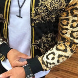 Wiaofellas  -  Spring Autumn Men's Print Jacket Zipper Coats Leisure Fashion Loose Tops Male Hip Hop Ropa Men Clothing Brand