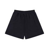 Wiaofellas  - Streetwear Letter Foam Broken Terry Summer Drawstring Shorts for Men and Women Summer Wide Leg Casual Oversized Five Point Pants