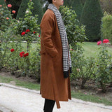 WIAOFELLAS  -  Autumn Winter Jacket Korean Fashion Coat Casual Korean Style Outerwear Solid Color Pattern Suitable For Vacation