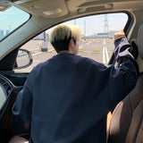 WIAOFELLAS  -  Streetwear Gray Oversized Pullover Hoodie Men Solid Warm Clothes Fashion Crewneck Sweatshirt Casual Loose Hoodies Y2K Sportswear