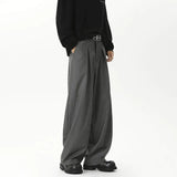 WIAOFELLAS  -  Oversized Suit Pants Men Fashion Society Mens Dress Pants Korean Loose Casual Wide Leg Pants Mens Office Formal Trousers M-3XL