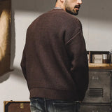 Wiaofellas  -  Men's autumn and winter fashion cardigan sweater button jacket slim fit for luxury brand knitted thick sweater jacket