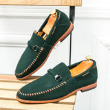 WIAOFELLAS  -  Men's Loafers Comfortable Leathe Casual Dress Shoes Light-Weight  Moccasin Slip On Driving Shoes for Male
