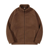 Wiaofellas  -  New Fashion Fleece Jackets Man Trendy Lamb Wool Coats Outdoor Sports Thick Warm Casual Streetwear Coats Windproof Jacket Male