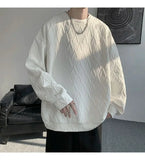 WIAOFELLAS  -  T-shirts Men Advanced Fashion Simple Streetwear O-neck Daily Korean Style Charming Youthful Chic All-match Casual Loose College