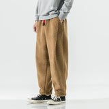 Wiaofellas  -   Winter Thicken Pants Men Warm Fashion Retro Thick Lamb Wool Pants Men Streetwear Hip Hop Loose Straight Pants Mens Trousers