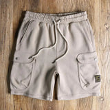 Wiaofellas  -  Men's Japanese Men's Summer Retro Sports Casual Trend Loose Five-point Pants