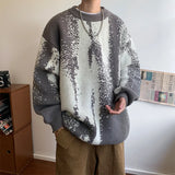 Wiaofellas  -  Winter Sweaters Men Warm Retro Knitted Pullovers Men Oversized Streetwear Loose Long Sleeved Sweaters Mens Jumper Clothes