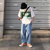 Wiaofellas  -  Summer Men T Shirts Y2K Mens Harajuku Hip Hop Letter Graphic Print Oversized TShirt Punk Rock Crew Neck Cotton Short Sleeve Tops
