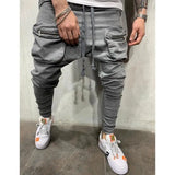 WIAOFELLAS  -  Plus Size S-3XL Men Sweatpants Joggers Pants Spring Autumn  Casual Sport Drawstring Elastic Waist Slim Long  Street Wear