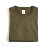 WIAOFELLAS  -  Urban 220g Japanese Cotton Thick T-shirt Unisex Heavy Summer Solid Color Seamless Woven Tops Round Neck Men Short Sleeve T-shirt