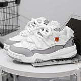 WIAOFELLAS  -  Autumn Men Casual Shoes Fashion Solid Colour Chunky Anti Skid Sports Sneakers Thick Sole Comfortable Breathable Mesh Footwear 44