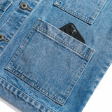 Wiaofellas   -  Spring New Men's Blue Denim Vest Loose Retro Multi-pocket Student Jacket Sleeveless Vest Jacket Brand Men's