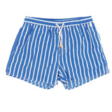 Wiaofellas  -  Men Clothing Beach Pants Men's Beach Vacation White Striped Shorts Hot Spring Swimming Trunks with Lining