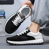 WIAOFELLAS  -  New High Quality Original Design Sports Soft Sole Comfort Classic Casual Stitching Mixed Material Student Men's Casual Sneakers