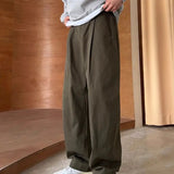 Wiaofellas  -  Male Trousers Tailoring Wide Straight White Clothes Men's Casual Pants New in Sale Regular Fit Slacks Cheap Baggy High Quality