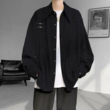 Wiaofellas  -  Spring New Simple Solid Color Design and Temperament Men's Shirt Fashionable Casual Shirt