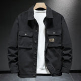 WIAOFELLAS  -  Patchwork Denim Jacket Men Jean Jacket Streetwear Hip Hop Loose Coats Men Clothing Spring Autumn Oversized Outerwear Korean Tops