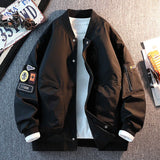 Wiaofellas  -  New Outdoor Bomber Jacket Men's Casual Windbreaker Baseball Jacket Fashionable Retro Men's Cotton Jacket Clothing