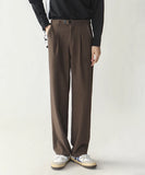 Wiaofellas  -  Men's Casual Straight Leg Pants Spring Autumn Drapey Loose Fit Faionable Versatile Long Trousers Youthful ular Sle