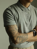 WIAOFELLAS  -  Fashionable Mens Slim Fit Polo Shirts Short Sleeve Button Turn-down Collar Polo Shirt Spring Summer Casual Men Solid Color Polos