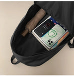 WIAOFELLAS  -  Multifunctional backpack men's fashion backpack simple and light student bag large capacity short-distance travel bag.
