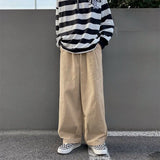 WIAOFELLAS  -  Vintage Casual Brand Pants Men Cargo Pants Cotton Loose Trousers Mens Pants Overalls Straight Joggers  Plus Size B110