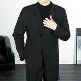 WIAOFELLAS  -  Spring Autumn Jackets Man New in Suits and Blazers for Men Sack Man Dress Elegant Men's Jackets Luxury Men's Clothing Suit Top